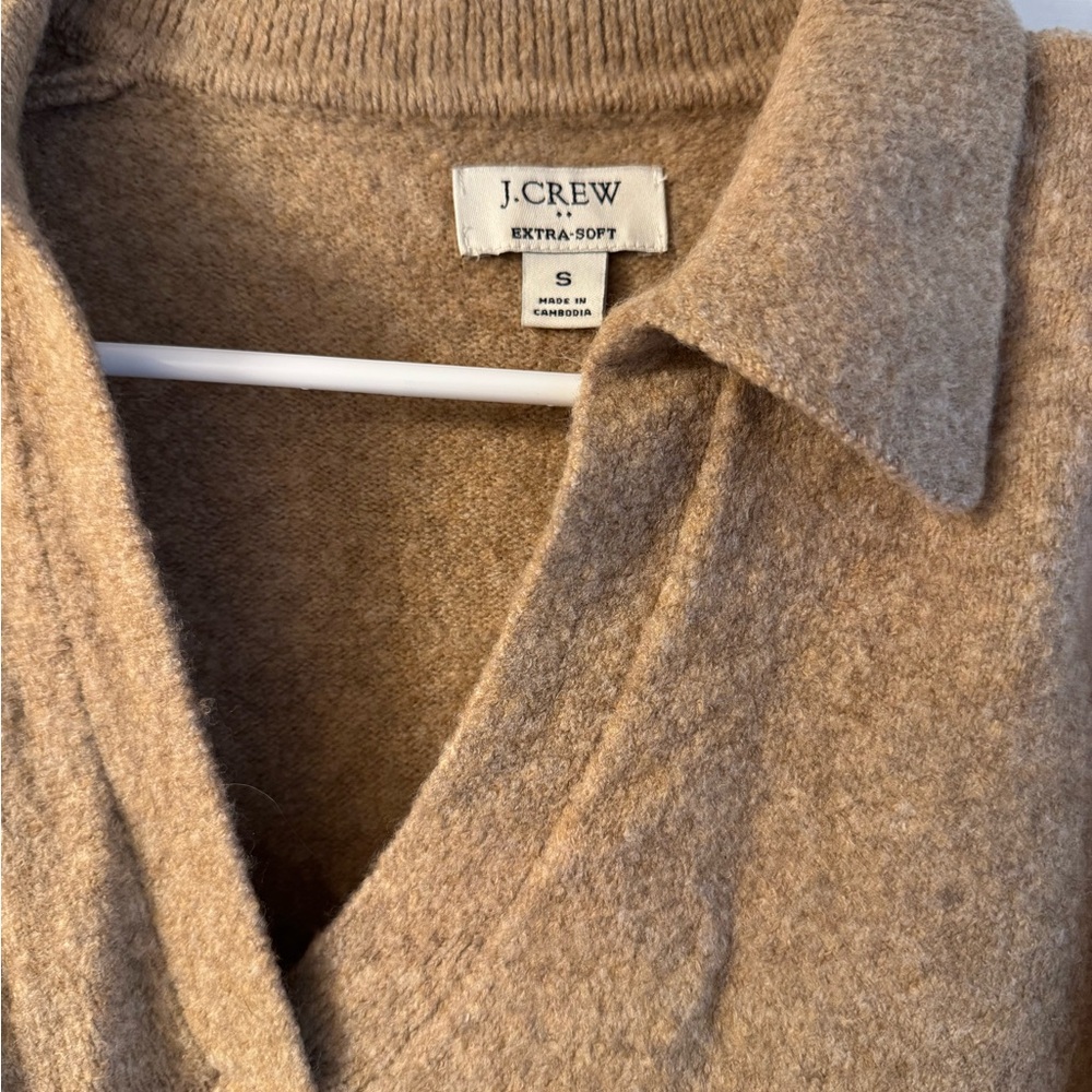 J. Crew Women's V-Neck Sweater in Tan - Picture 2 of 4